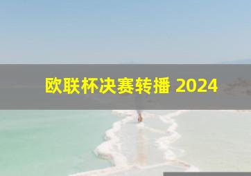 欧联杯决赛转播 2024